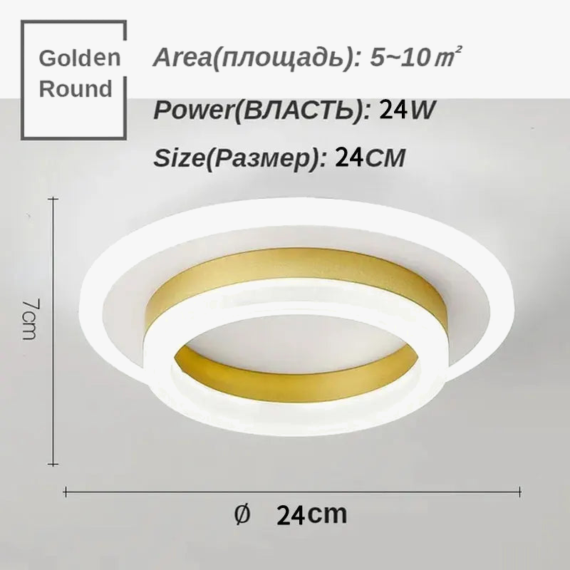 Plafonnier Carré LED Moderne Nordique pour Intérieur