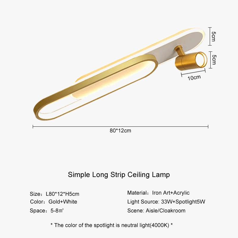 Lampe de plafond moderne à LED avec projecteur décoratif - Nouvelle Collection  | Marco Lucetti