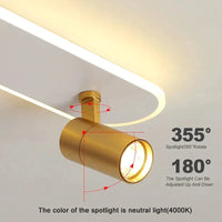 Lampe de plafond moderne à LED avec projecteur décoratif - Nouvelle Collection  | Marco Lucetti