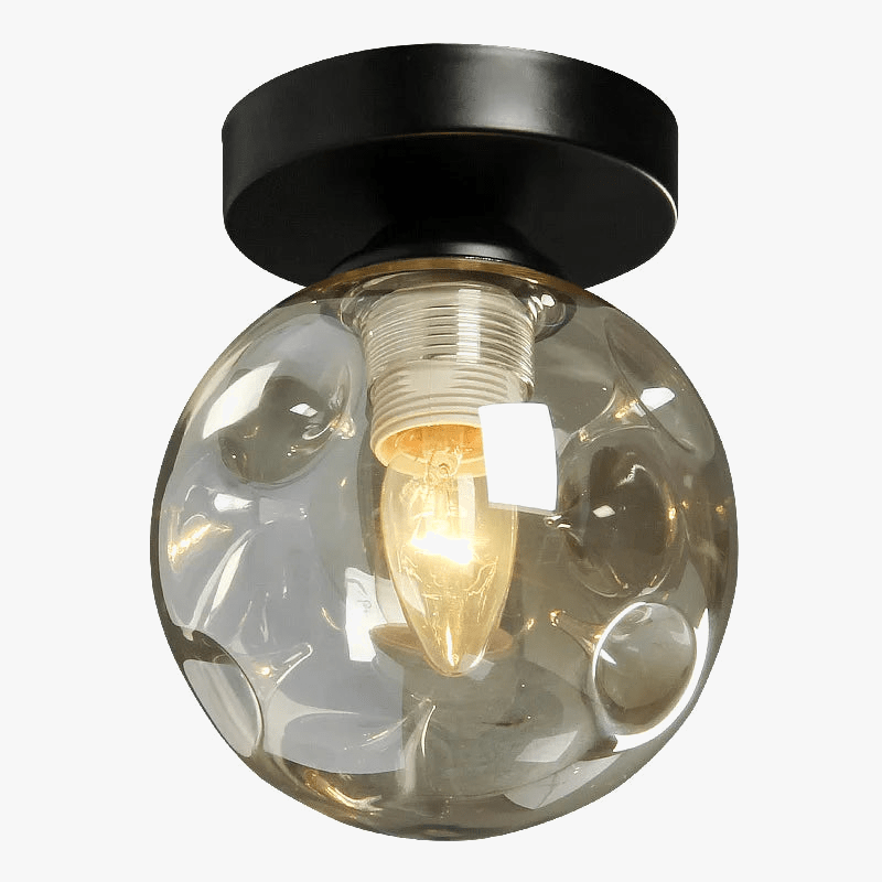 Lampe de plafond moderne nordique en boule de verre LED | Marco Lucetti