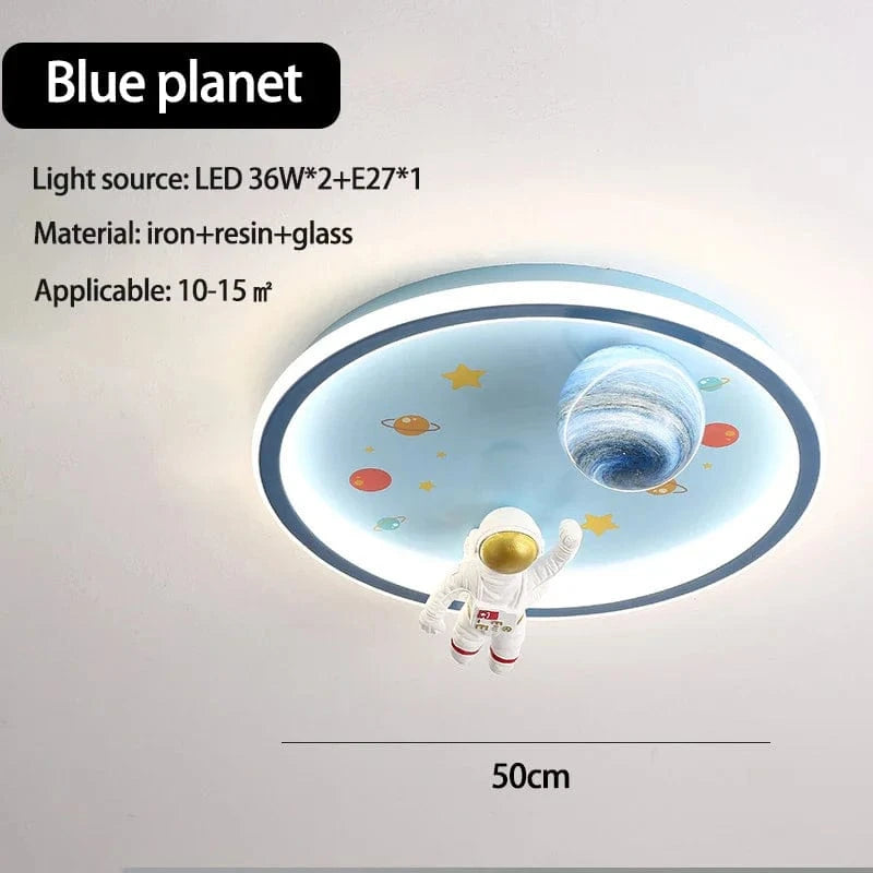  Lampe de plafond pour chambre d'enfant au design moderne et animé | Marco Lucetti Planète bleue / Changeable