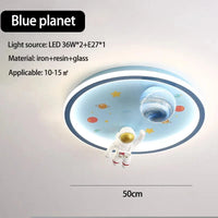  Lampe de plafond pour chambre d'enfant au design moderne et animé | Marco Lucetti Planète bleue / Changeable