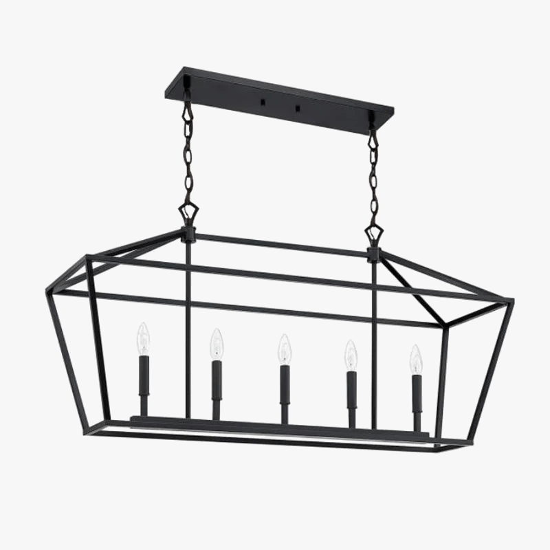 Lampe de salle à manger nordique rectangulaire au design tendance | Marco Lucetti