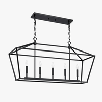 Lampe de salle à manger nordique rectangulaire au design tendance | Marco Lucetti