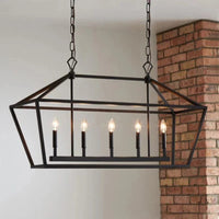 Lampe de salle à manger nordique rectangulaire au design tendance | Marco Lucetti