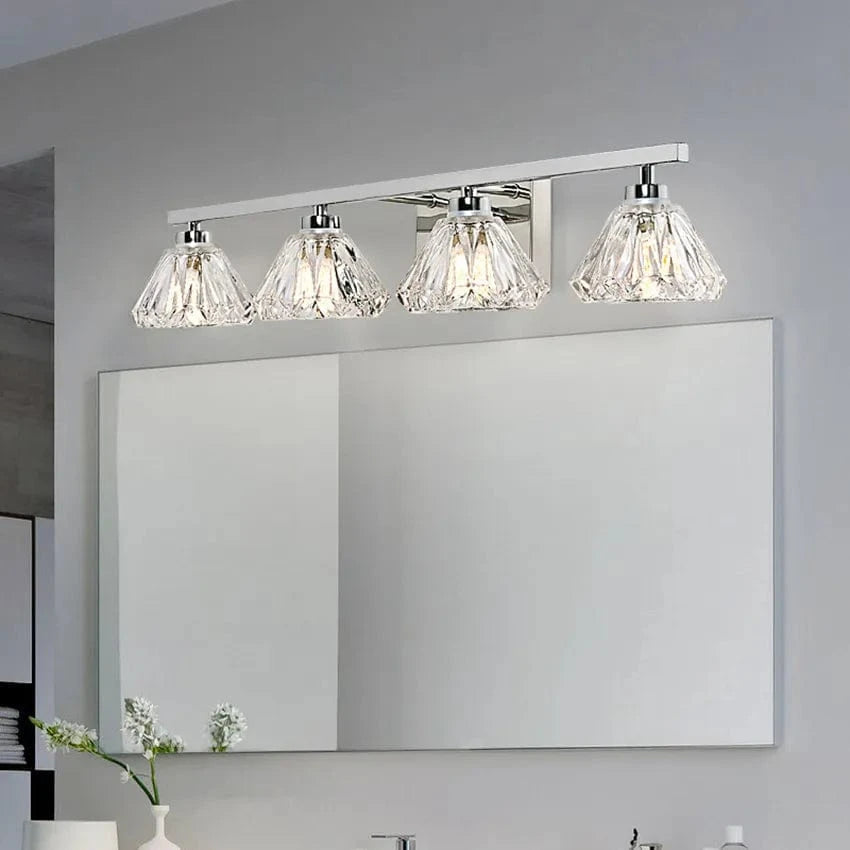 Lampe de salle de bains en cristal contemporain | Marco Lucetti Ampoule non incluse