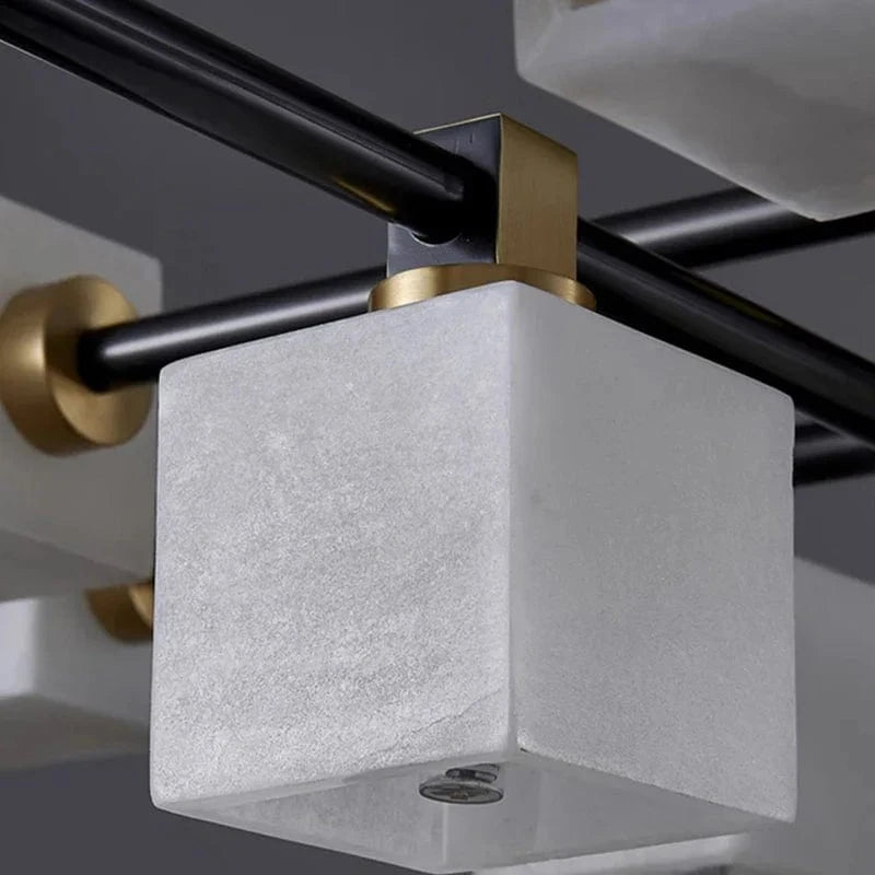 Lampe de salon en marbre et laiton naturel de luxe - Collection Prestige | Marco Lucetti