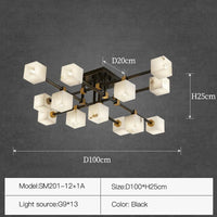 Lampe de salon en marbre et laiton naturel de luxe - Collection Prestige | Marco Lucetti D100 H25cm 1