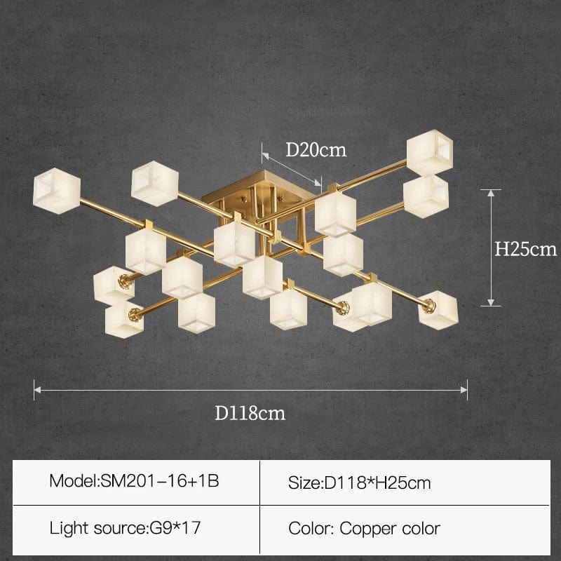 Lampe de salon en marbre et laiton naturel de luxe - Collection Prestige | Marco Lucetti D118 H25cm