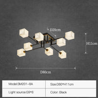Lampe de salon en marbre et laiton naturel de luxe - Collection Prestige | Marco Lucetti D80 H11cm 1