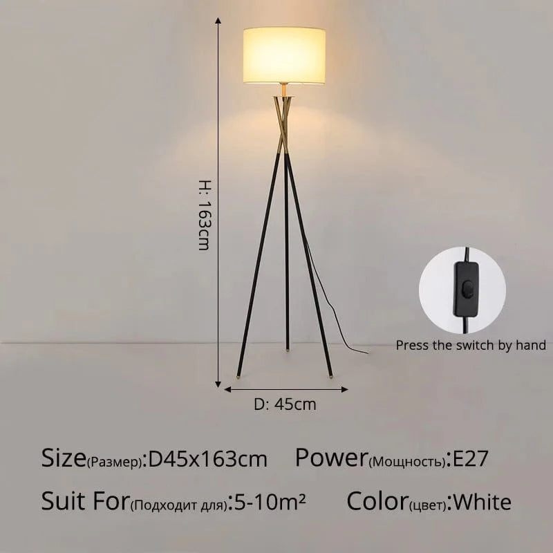 Lampe de sol de luxe minimaliste avec table verticale ajustable | Marco Lucetti A interrupteur manuel de style / Lumière neutre