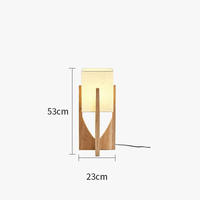 Lampe de sol en bois nordique avec LED et design élégant | Marco Lucetti Couleur bûche 53cm / Lumière chaude