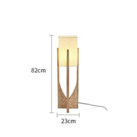 Lampe de sol en bois nordique avec LED et design élégant | Marco Lucetti Couleur bûche 82cm / Lumière chaude