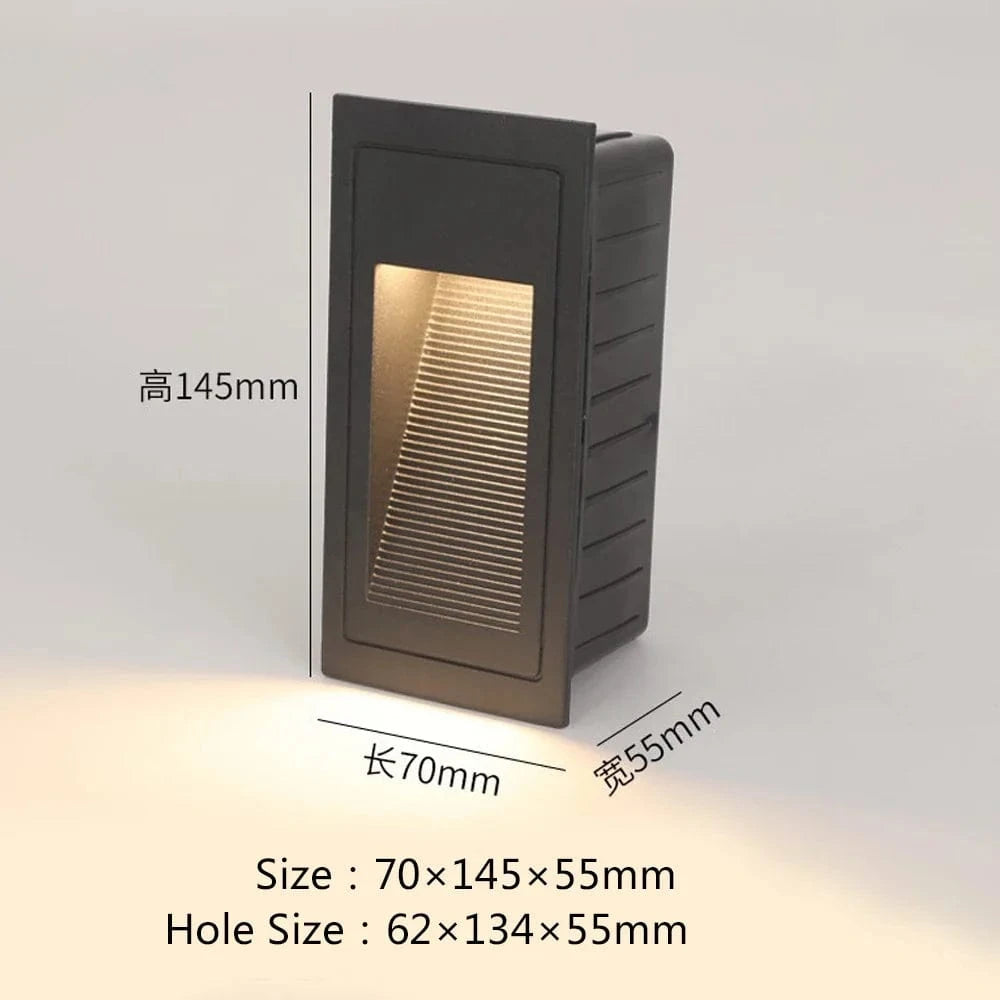 Lampe de sol encastrable extérieure étanche | Marco Lucetti 70X145X55mm / Lumière froide 20 W.