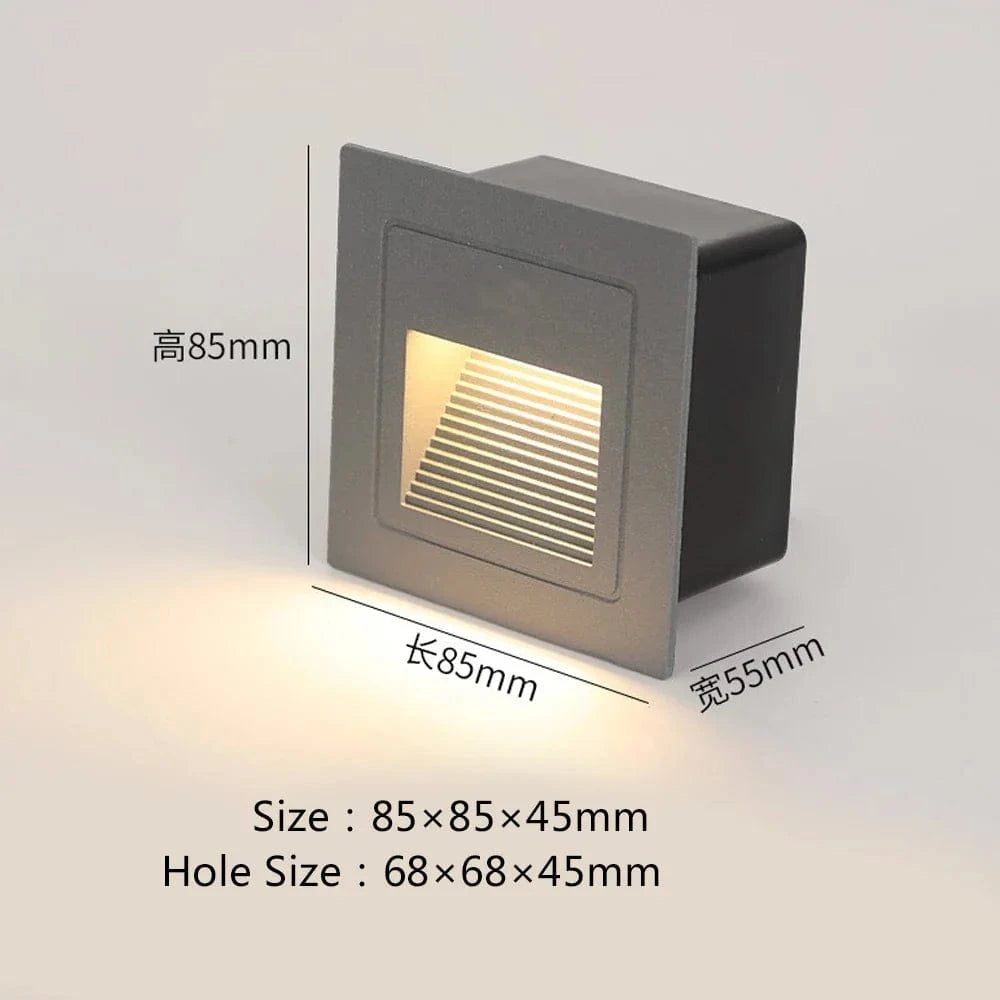 Lampe de sol encastrable extérieure étanche | Marco Lucetti 8X85X45mm / Lumière froide 20 W.