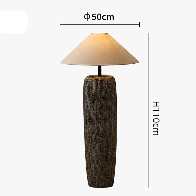 Lampe de sol japonaise en poterie antique | Marco Lucetti Grand
