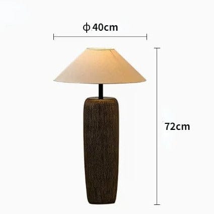 Lampe de sol japonaise en poterie antique | Marco Lucetti Petit