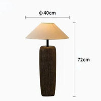 Lampe de sol japonaise en poterie antique | Marco Lucetti Petit