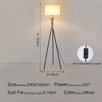 Lampe de sol luxe minimaliste | Marco Lucetti A interrupteur manuel de style / Blanc froid