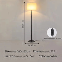 Lampe de sol luxe minimaliste | Marco Lucetti Main blanche de style B / Blanc froid