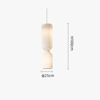 Lampe de sol nordique Wabi Sabi plissée en tissu blanc pour salon ou chambre - Marque Loft-Light | Marco Lucetti