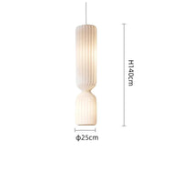 Lampe de sol nordique Wabi Sabi plissée en tissu blanc pour salon ou chambre - Marque Loft-Light | Marco Lucetti H140cm / Blanc chaud