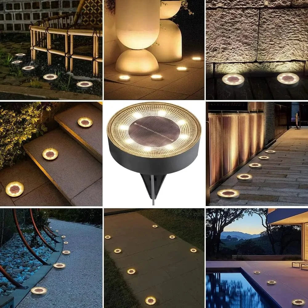 Lampe de sol solaire LED IP68 brandé | Marco Lucetti