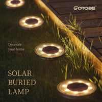 Lampe de sol solaire LED IP68 brandé | Marco Lucetti