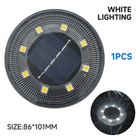 Lampe de sol solaire LED IP68 brandé | Marco Lucetti Lumière blanche-1 pièces
