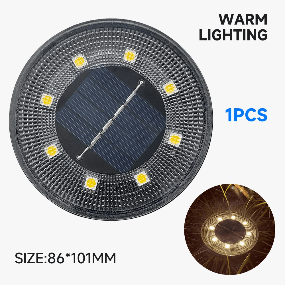 Lampe de sol solaire LED IP68 brandé | Marco Lucetti Lumière chaude-1 pièces