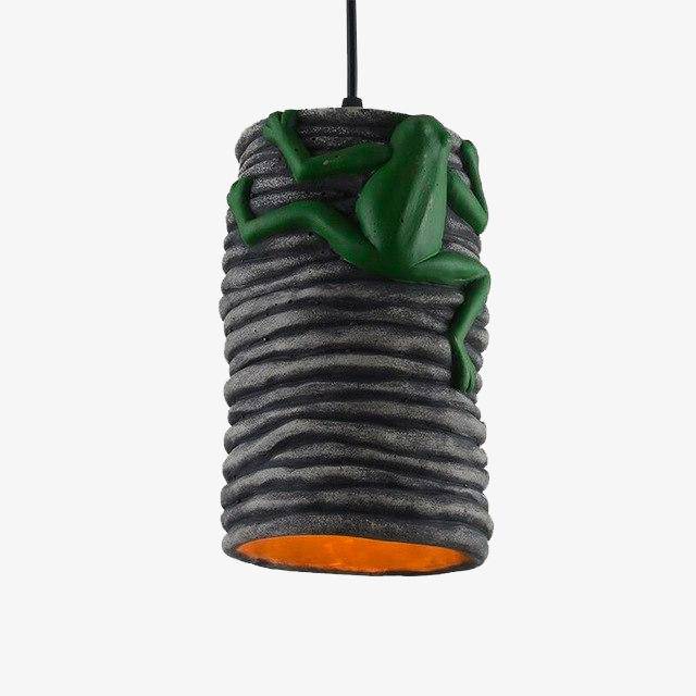🐸 Lampe de suspension Frog en ciment LED | Marco Lucetti