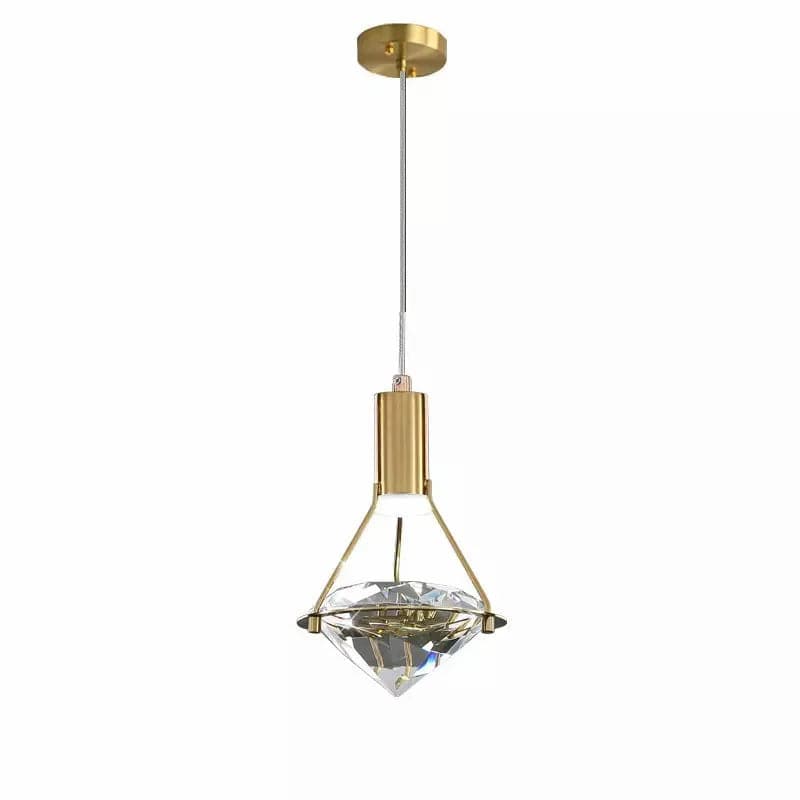 Lampe de suspension LED de luxe en cristal diamant - Éclairage créatif nordique | Marco Lucetti
