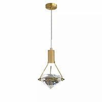 Lampe de suspension LED de luxe en cristal diamant - Éclairage créatif nordique