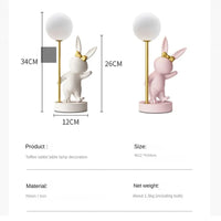 Lampe de table design nordique de luxe en forme de lapin "Arctic Rabbit" | Marco Lucetti