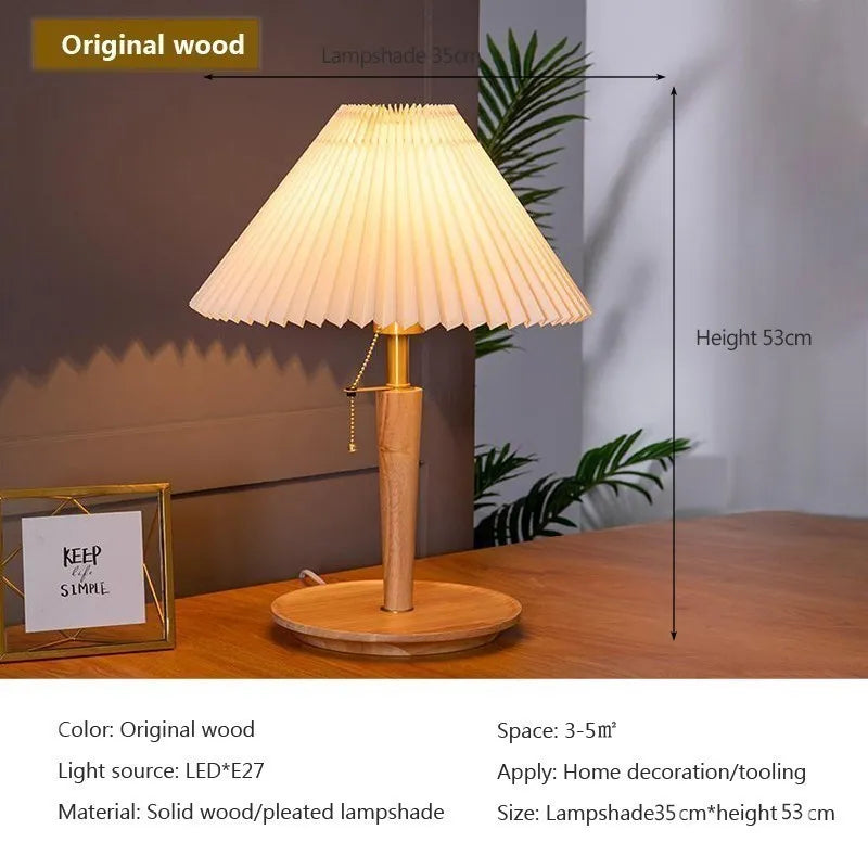 Lampe de Table en Bois Nordique Minimaliste LED - Nordic Glow