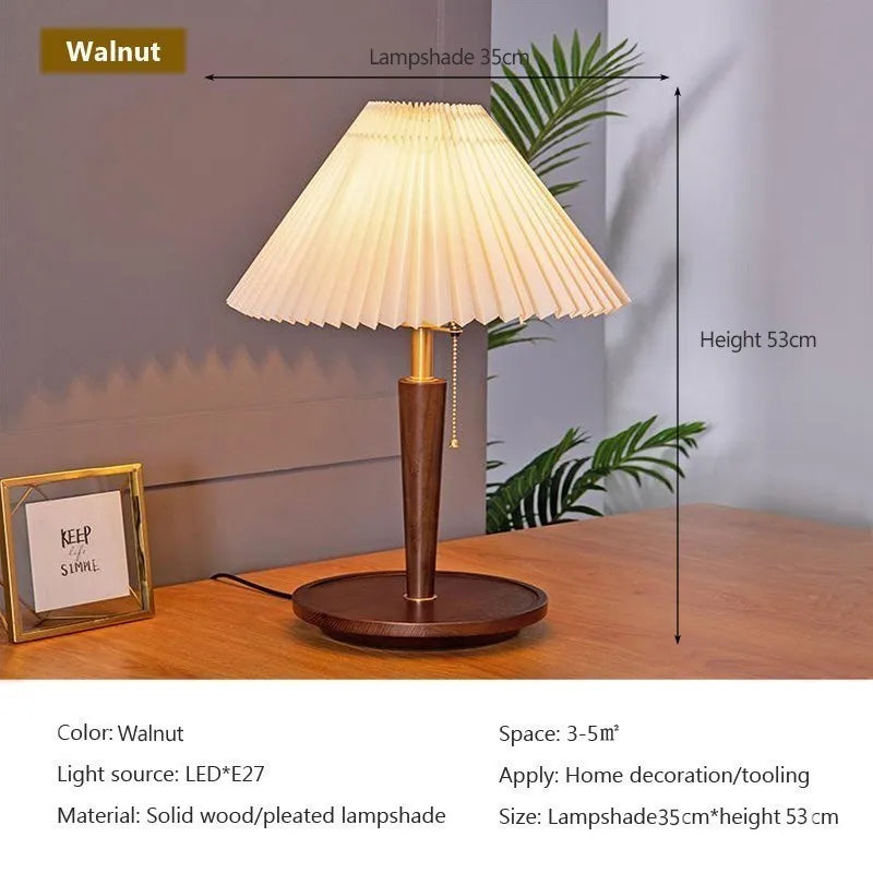Lampe de Table en Bois Nordique Minimaliste LED - Nordic Glow