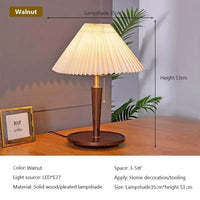 Lampe de Table en Bois Nordique Minimaliste LED - Nordic Glow
