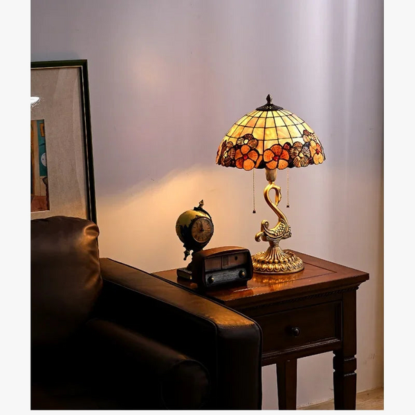 Lampe de Table Cygne Cuivre Haut de Gamme