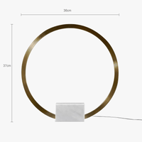 Lampe de table en marbre post-moderne "CréaLux" | Marco Lucetti Or