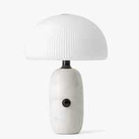 Lampe de table en verre champignon - Luxe minimaliste pour salon et chambre | Marco Lucetti
