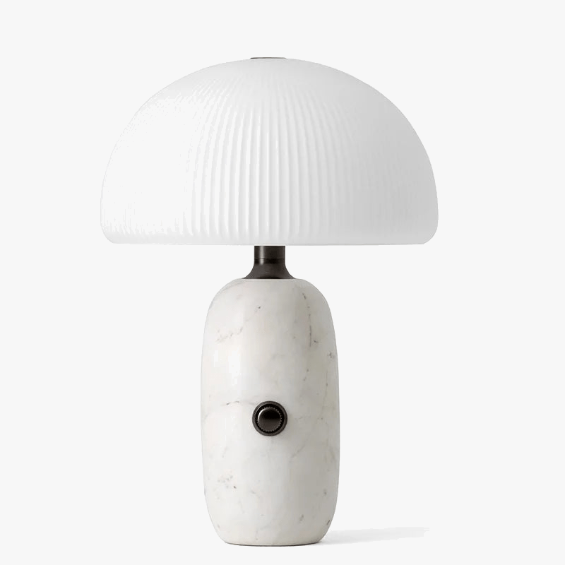 Lampe de table en verre champignon - Luxe minimaliste pour salon et chambre | Marco Lucetti