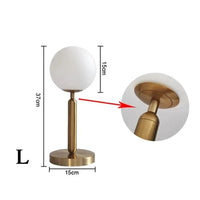 Lampe de table en verre de luxe pour la chambre ou le salon | Marco Lucetti Prix UE / L - Diamètre 15 cm E14 / Blanc chaud