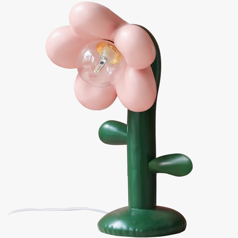 Lampe de table florale innovante