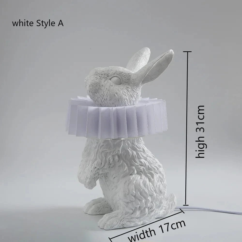 Lampe de table Lapin Lumineux pour Chambre à Coucher | Marco Lucetti Blanc A