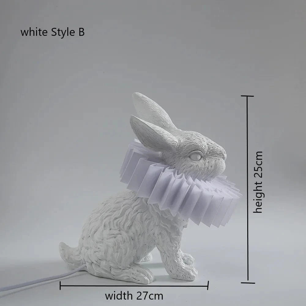 Lampe de table Lapin Lumineux pour Chambre à Coucher | Marco Lucetti Blanc B