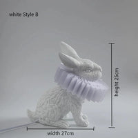 Lampe de table Lapin Lumineux pour Chambre à Coucher | Marco Lucetti Blanc B