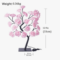 Lampe de table LED Nordique Cherry Blossom Crystal Veilleuse