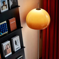 Lampe de Table LED Bauhaus en verre dégradé Orange | Marco Lucetti