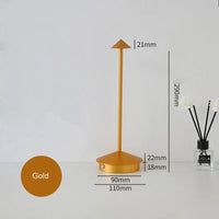 Lampe de Table LED créative Touch & Recharge | Marco Lucetti Or