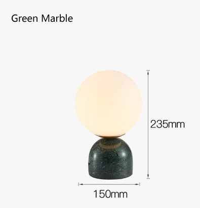 Lampe de table LED en verre et marbre - Luxe Illuminé